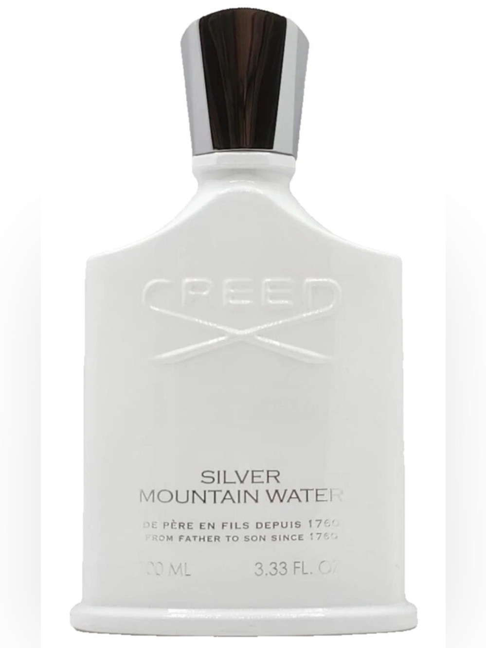Creed White Bottle with Silver Cap - Silver Mountain Water 100ml
